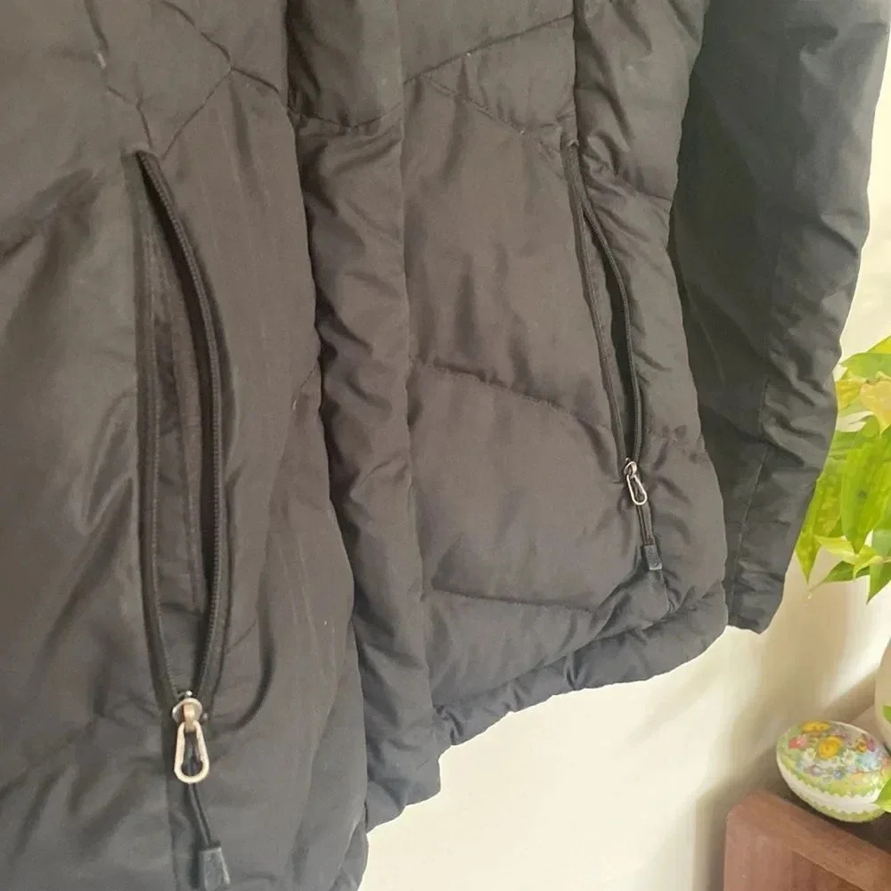 Northface puffer jacket black size XS 650 down jacket great pre owned condition - Picture 2 of 13